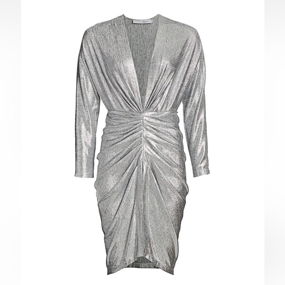 IRO Cilty Ruched Metallic Dress - Picture 2 of 5